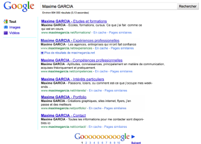 CV en ligne de Maxime Garcia